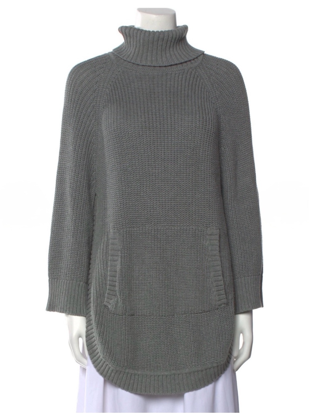 UGG Gray Ribbed Turtleneck Sweater Tunic